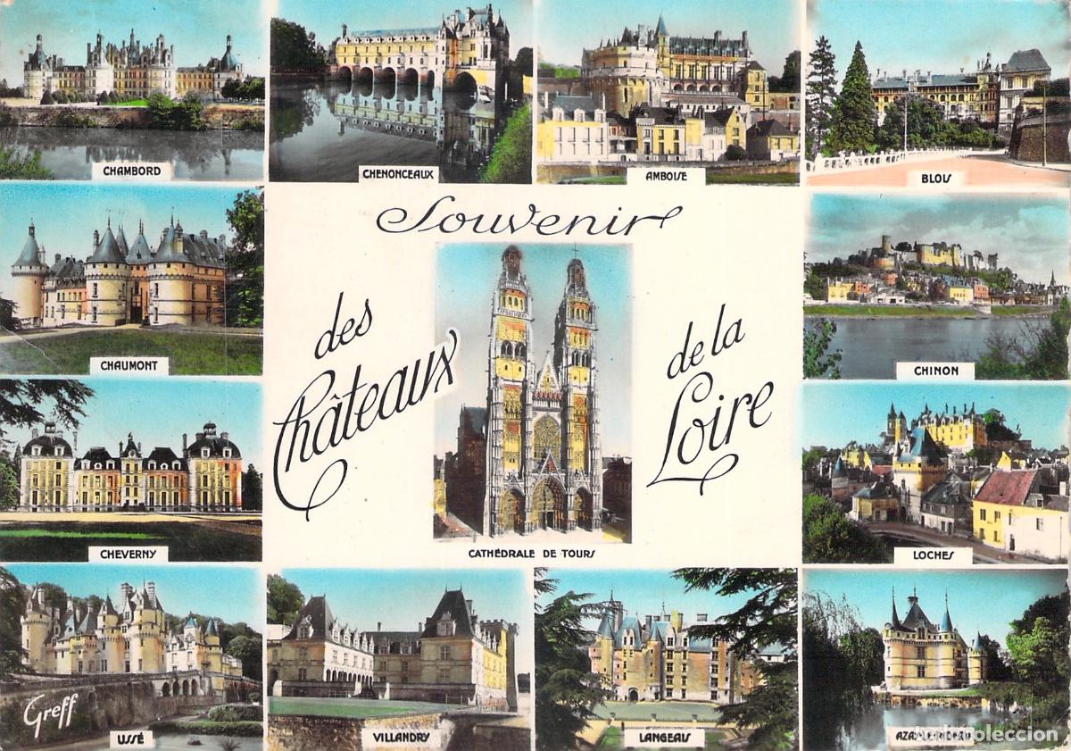 Postkarten: Postal Tur&iacute;stica Castillos del Valle del Loira Francia