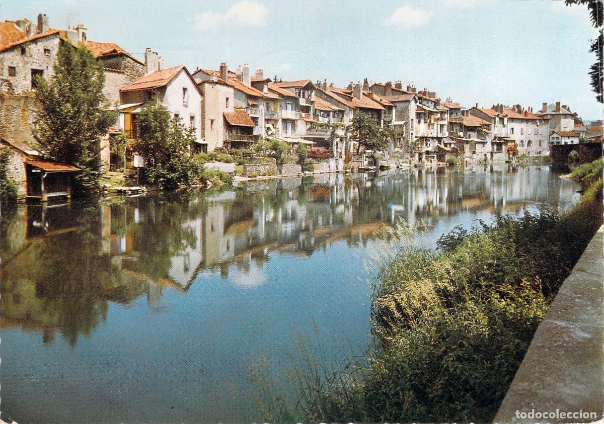 Postkarten: Postal de Aurillac, Casas Antiguas junto al R&iacute;o Jordanne