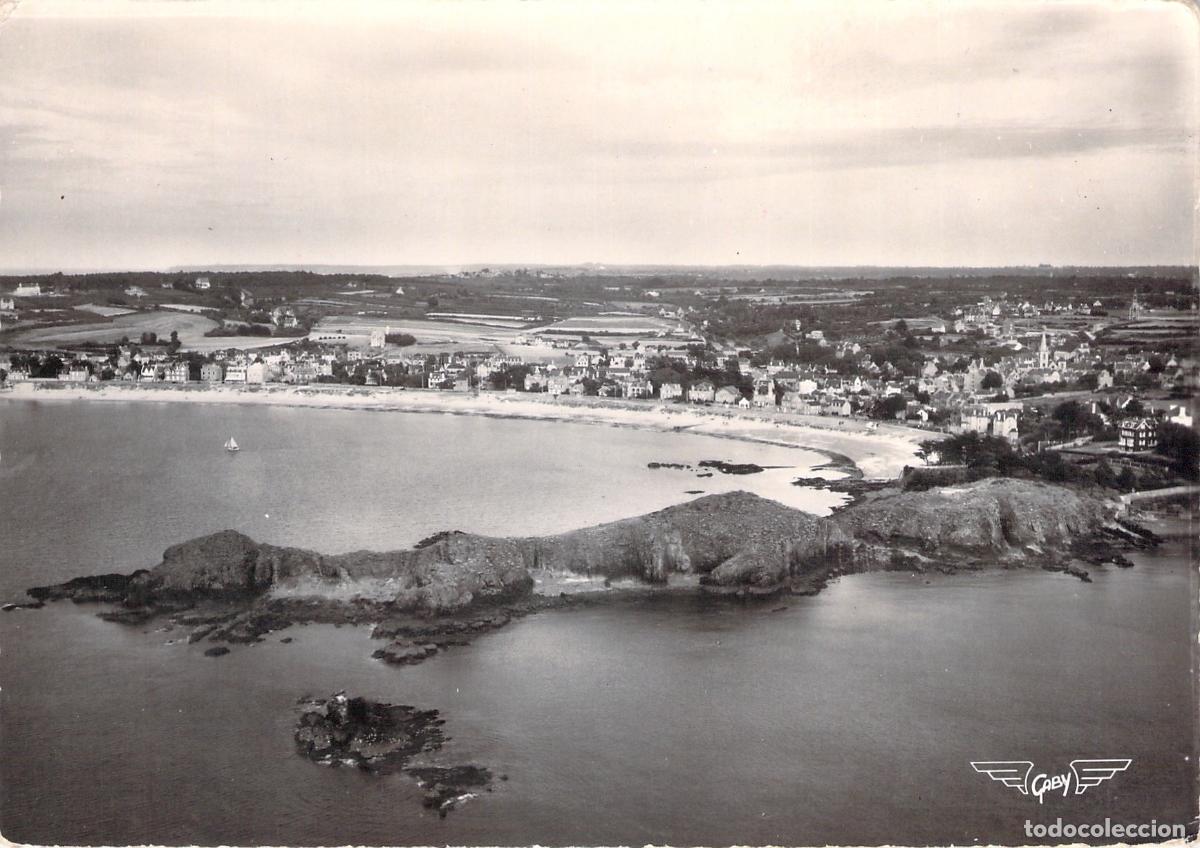Postales: Postal de Erquy Breta&ntilde;a vista a&eacute;rea de la Pointe de la Heussaye
