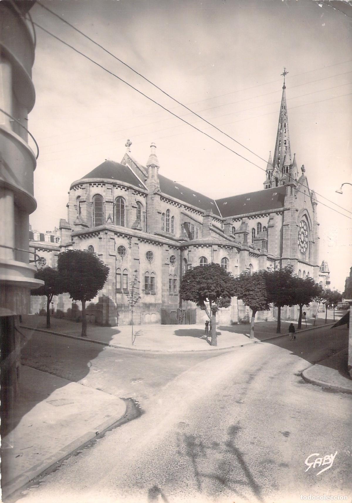 Postales: Postal de la Iglesia de Saint-Martin en Brest, Francia