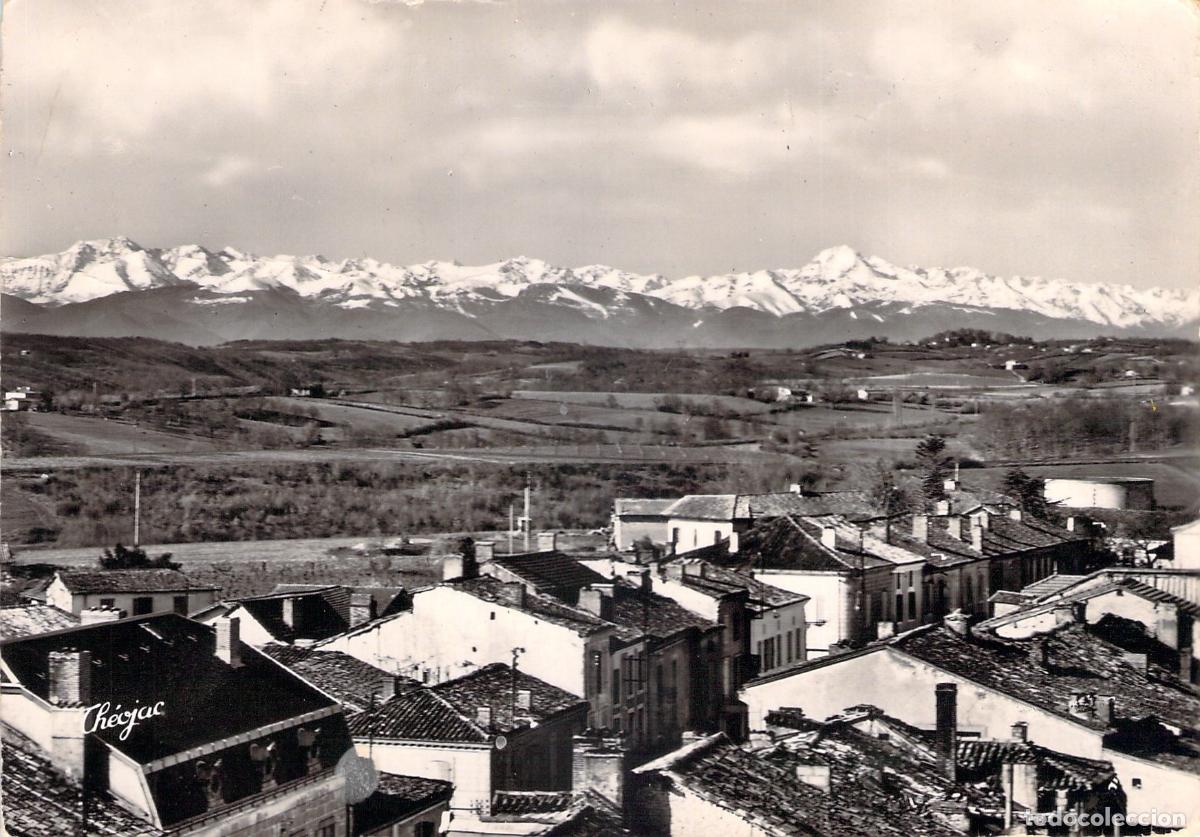 Postales: Postal de Th&eacute;ojac panorama de los Pirineos y el Pic du Midi de Bigorre