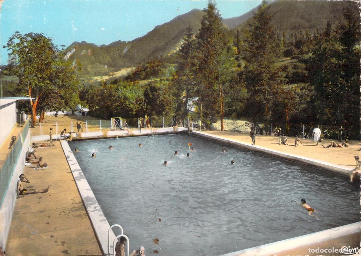 Postales: Postal de la piscina p&uacute;blica de Die, Dr&ocirc;me, Francia