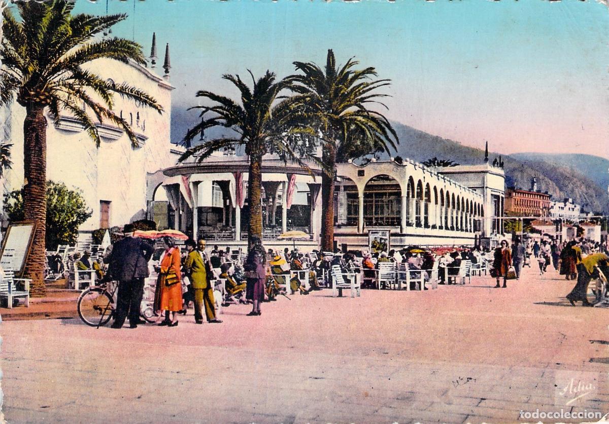 Cartes Postales: Postal de Menton: Casino y el Paseo Mar&iacute;timo en la Costa Azul