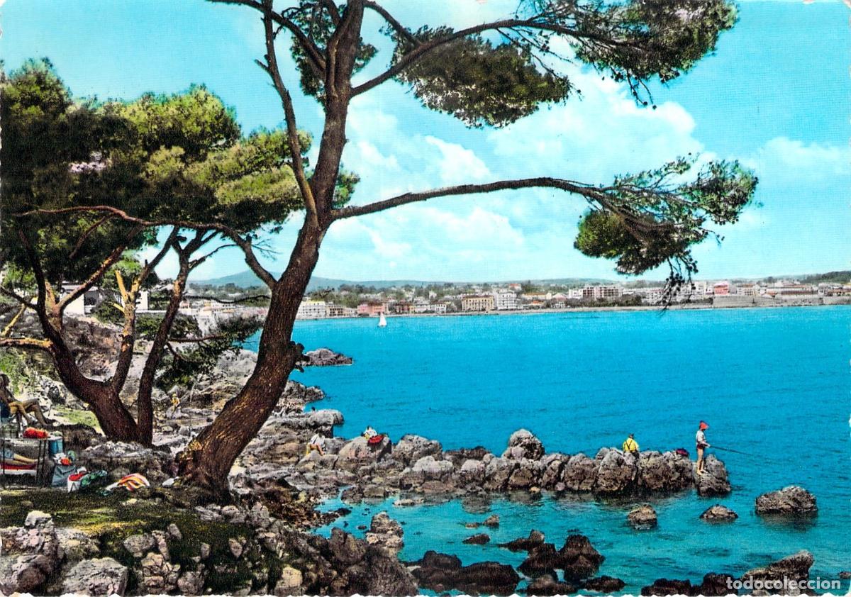 Cartes Postales: Postal de la Costa Azul en Antibes con vistas al mar