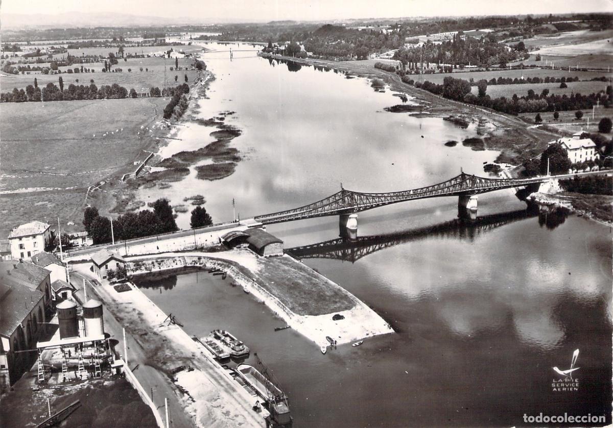 Cartes Postales: Postal a&eacute;rea del puente de Frans sobre el r&iacute;o Saona en Villefranche-sur-Saone