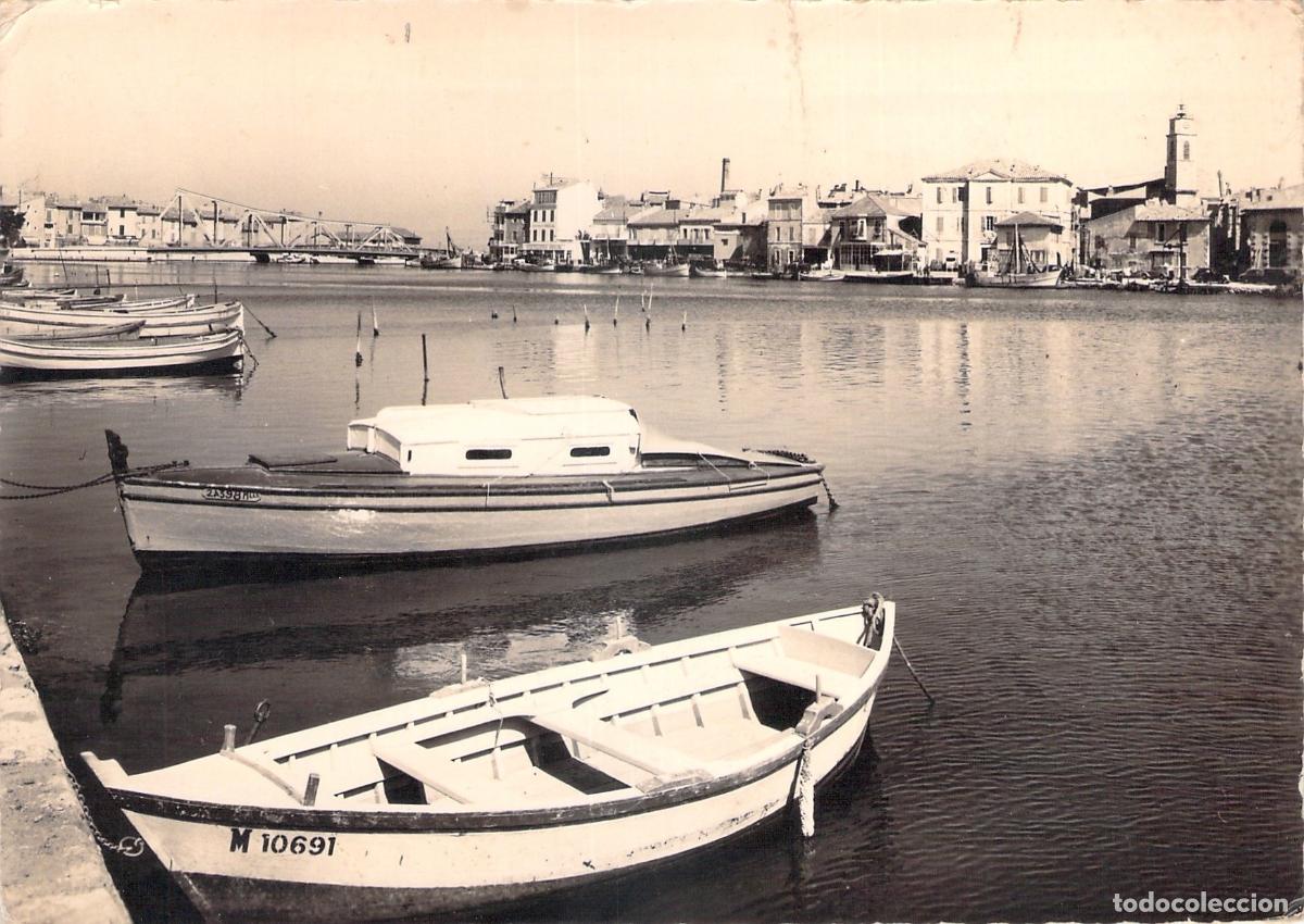 Cartes Postales: Postal de Martigues, Francia: Vistas del canal y barcas tradicionales