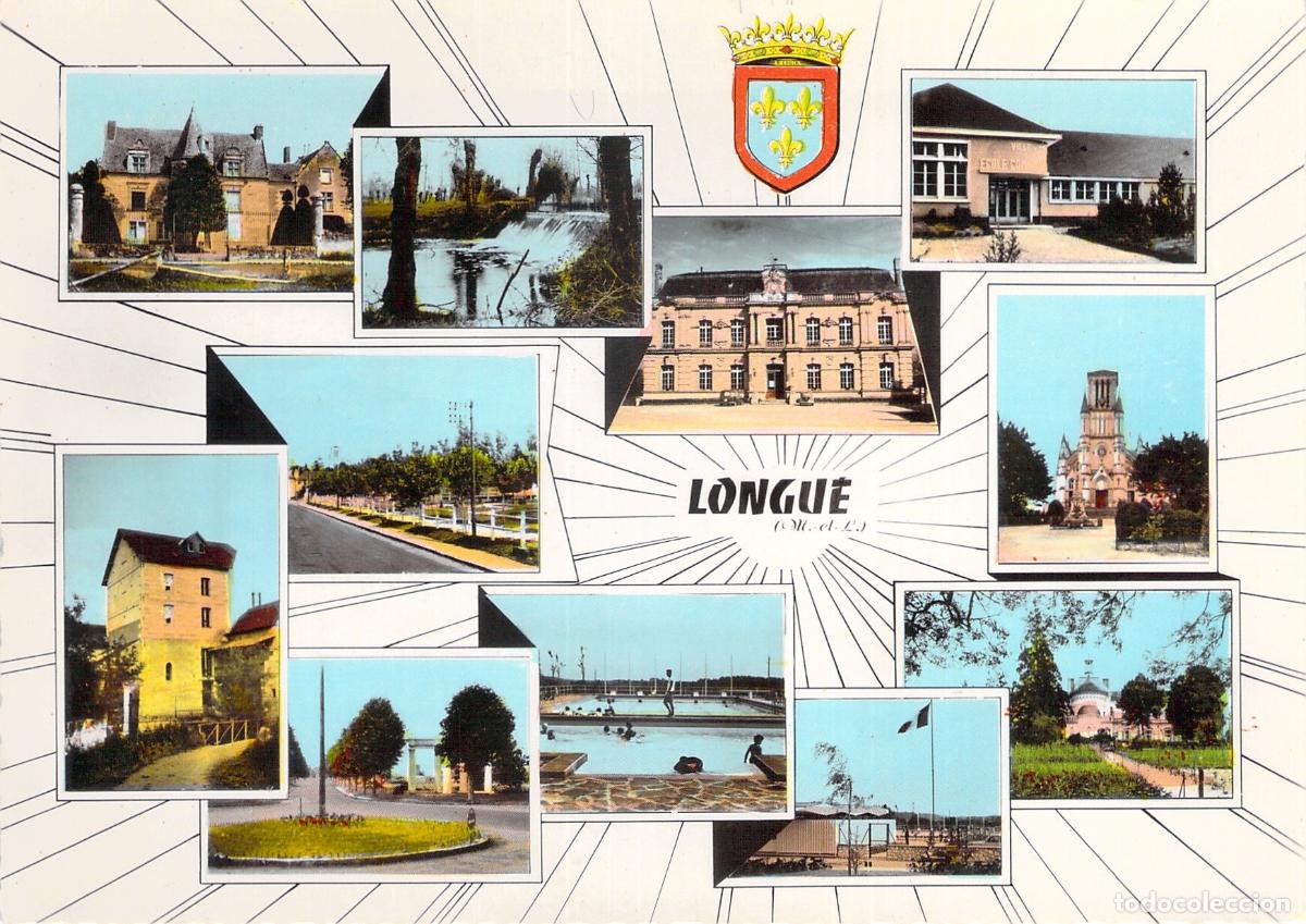 Cartes Postales: Postal de Longu&eacute;, Francia, vistas m&uacute;ltiples de la ciudad