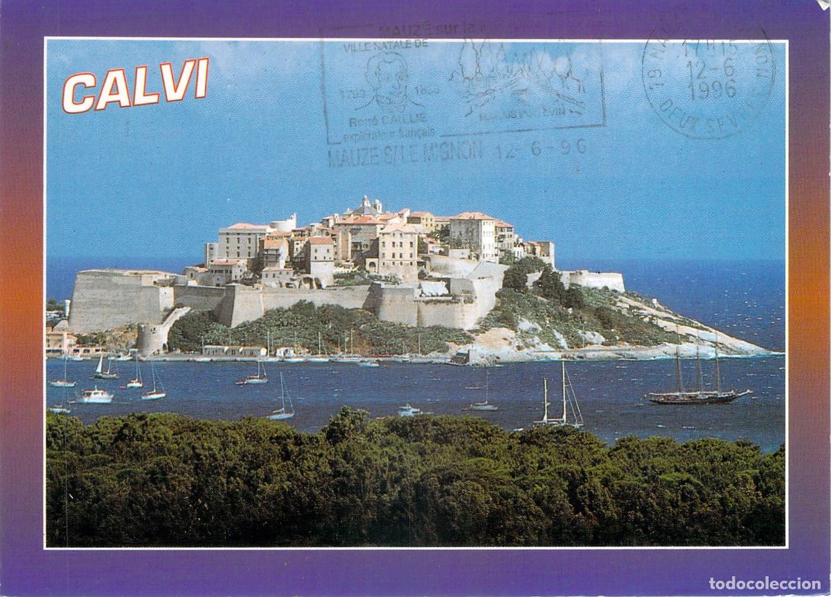 Postales: Postal de la Ciudadela de Calvi en C&oacute;rcega