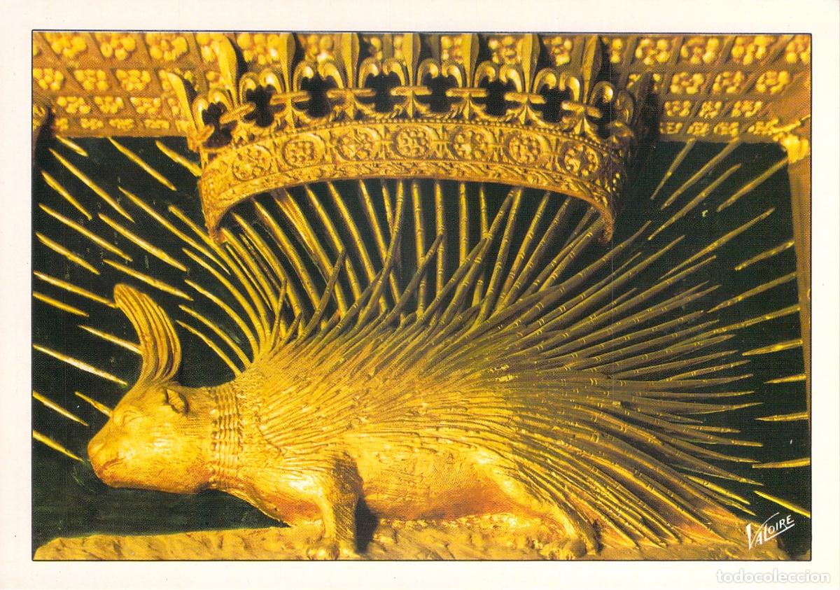 Postales: Postal del emblema del puercoesp&iacute;n de Luis XII en el Valle del Loira