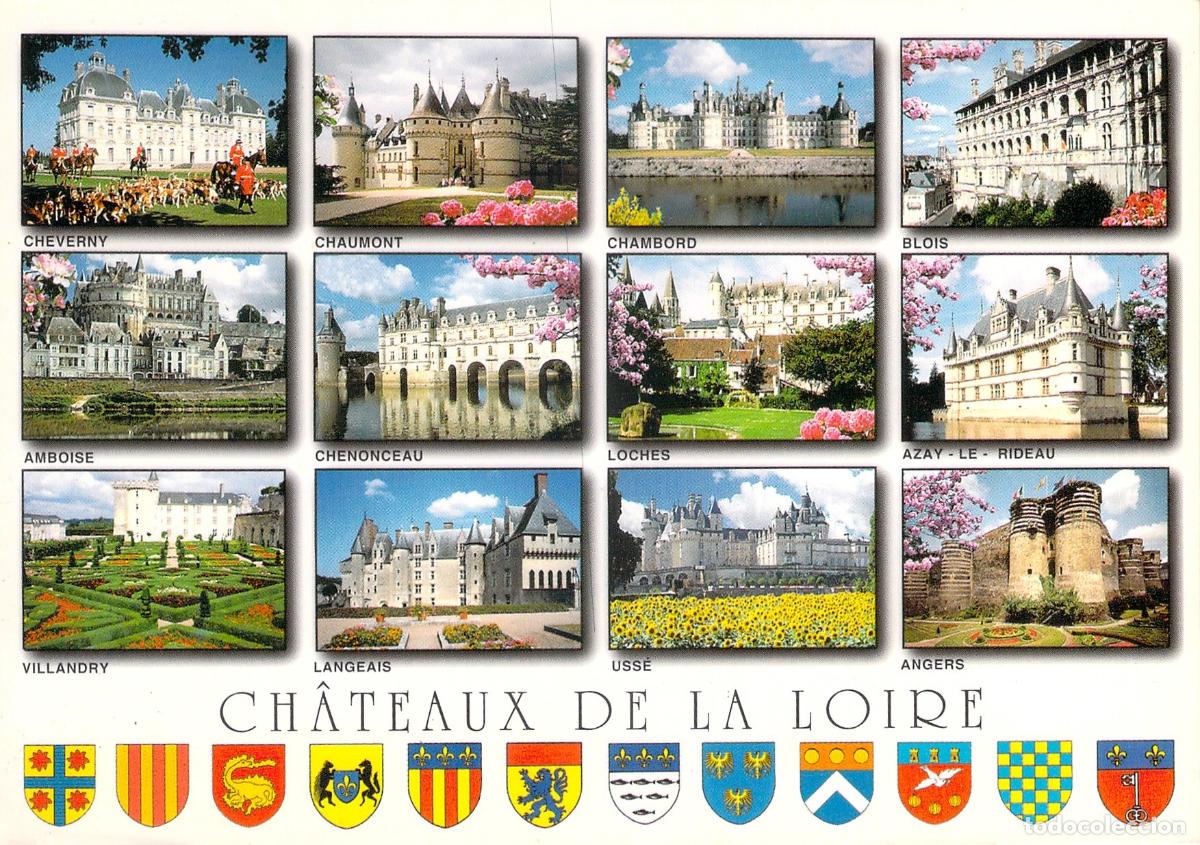 Postales: Postal de los Castillos del Valle del Loira