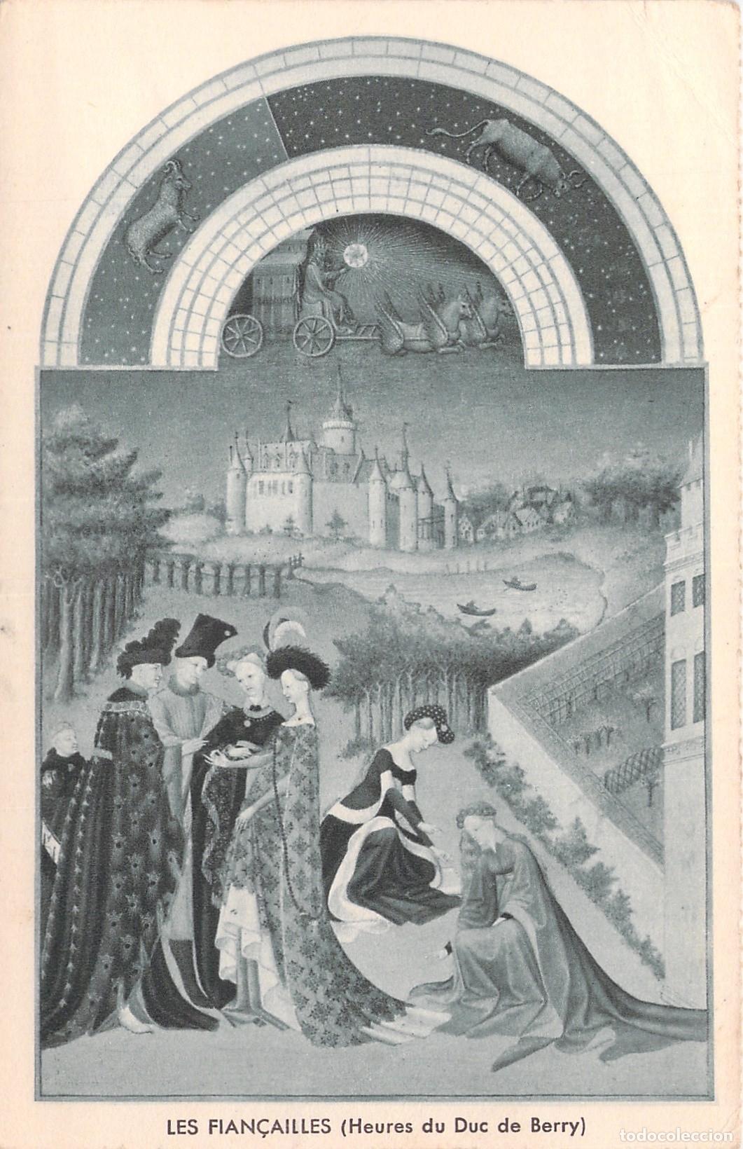 Postales: Postal de arte Les Fian&ccedil;ailles Heures du Duc de Berry