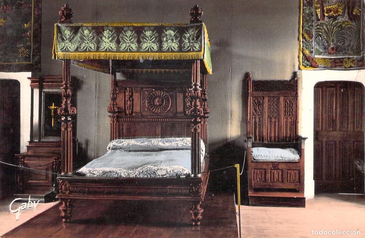 Postais: Postal del Castillo de Amboise con el Lit Henri II