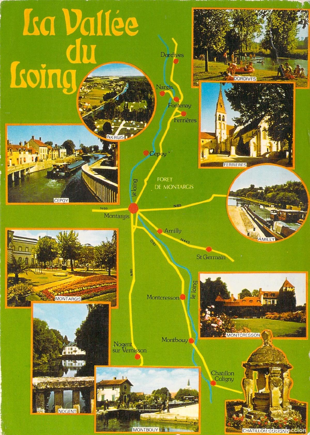 Postais: Postal de La Vall&eacute;e du Loing Francia