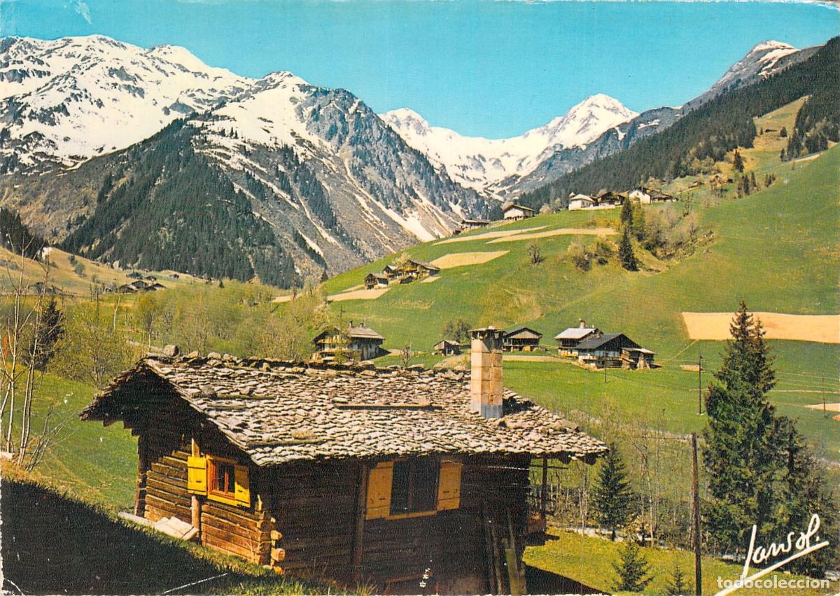 Postais: Postal de pintoresco chalet en los alrededores de Roselend, Saboya