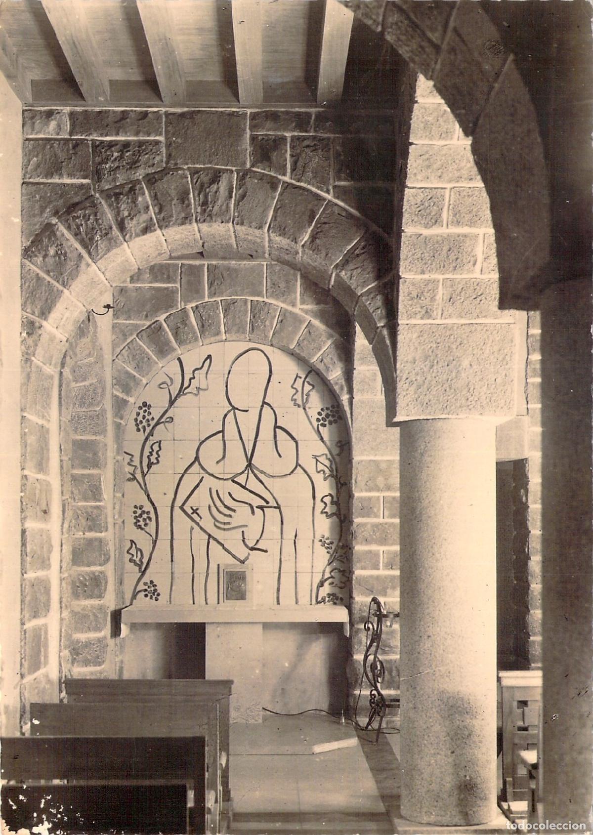 Postais: Postal de la Iglesia Notre-Dame de Toute Gr&acirc;ce con cer&aacute;mica de Matisse
