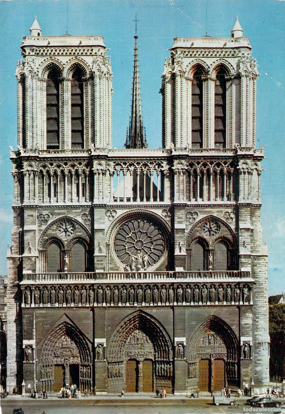 Postais: Postal de la Catedral de Notre-Dame en Par&iacute;s, Francia