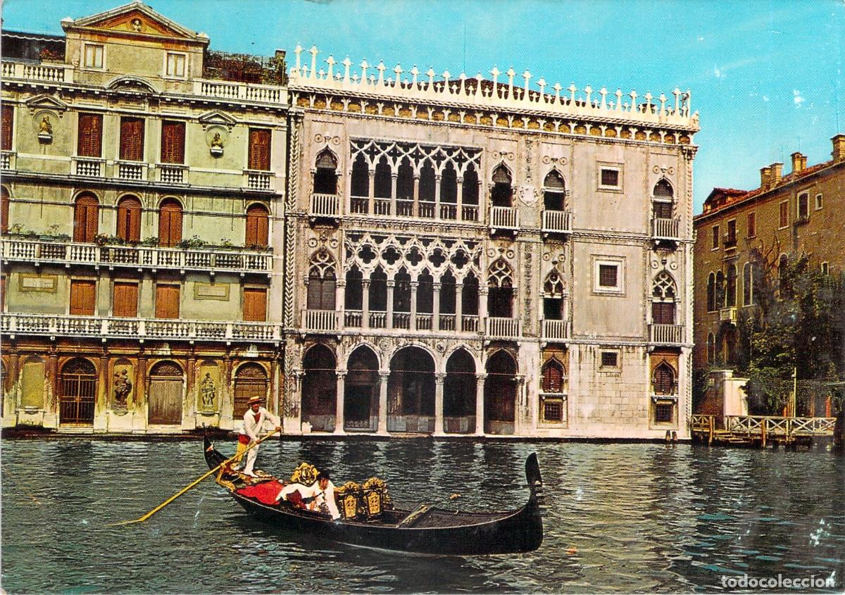 Postales: Postal de Ca' d'Oro en el Gran Canal de Venecia