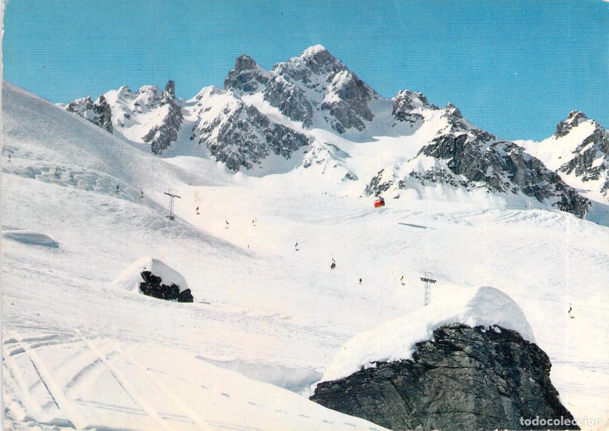 Postales: Postal de Courchevel Paisaje Monta&ntilde;oso con Telesilla y Telef&eacute;rico