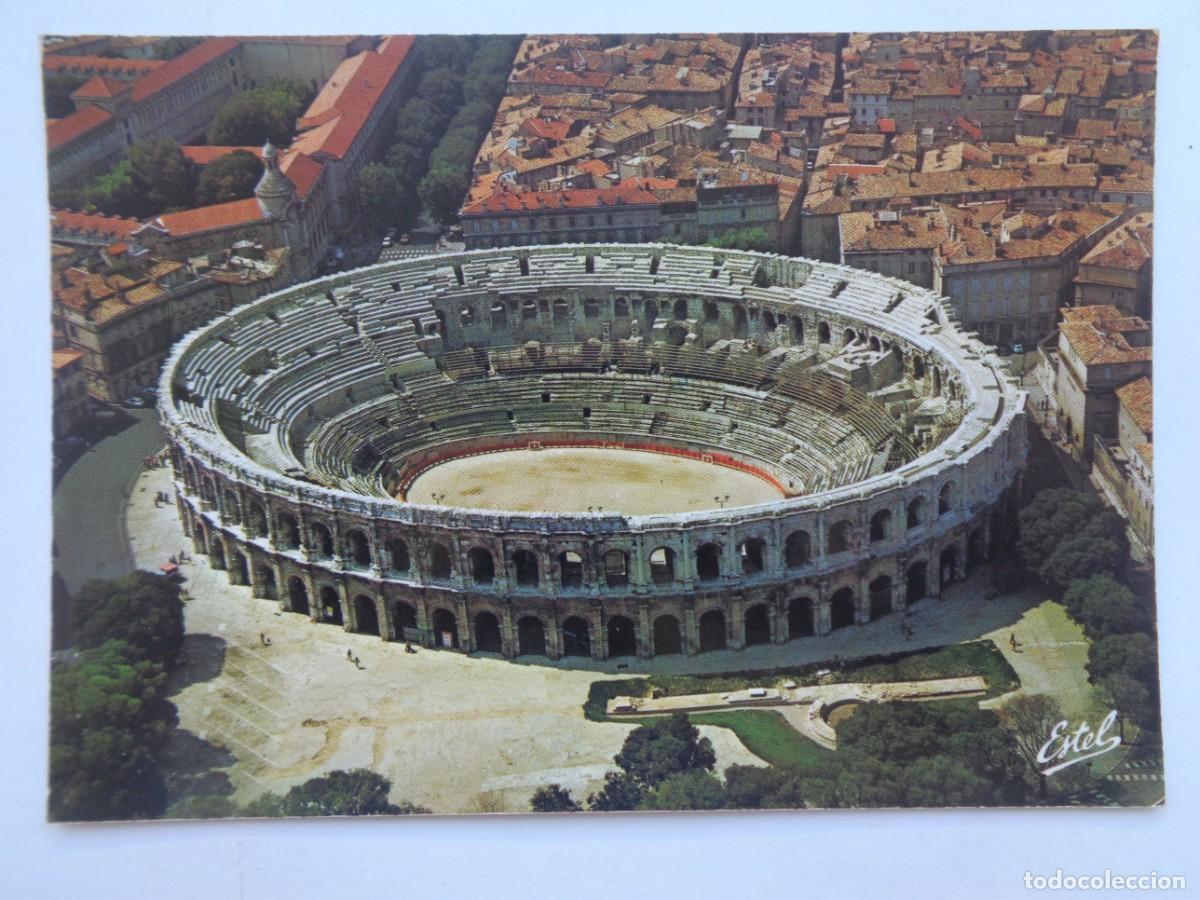 Postkarten: POSTAL DE NIMES ( FRANCIA ): VISTA AEREA DEL ANFITEATRO ROMANO, LAS ARENAS
