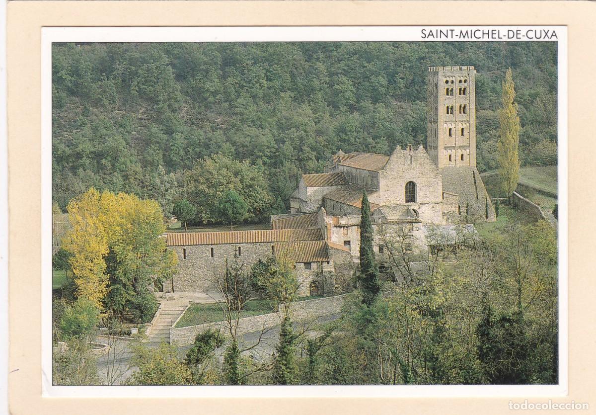 Postales: CODALET (FRANCIA). ABBAYE DE SAINT-MICHEL DE CUXA. VISTA GENERAL. ENTRADA