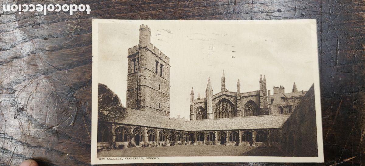 Postales: Postal antigua Inglaterra 1953 - Univ. de Oxford, Circulada a La Coru&ntilde;a- Sello Especial Isabel II 2&frac12;