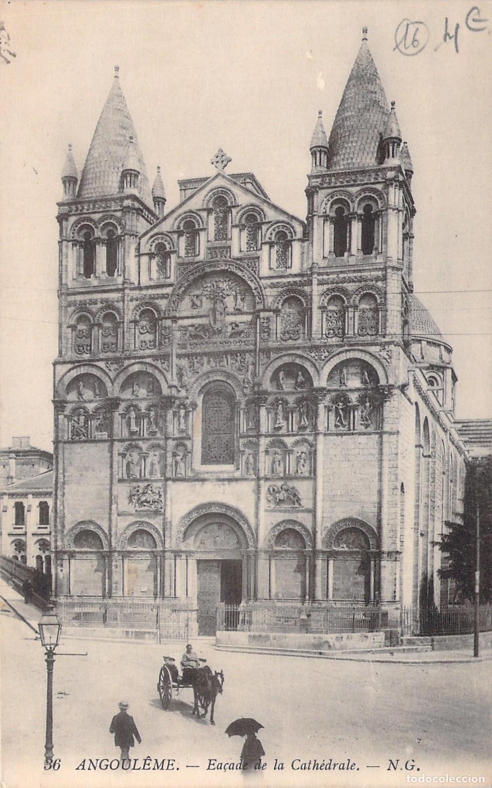 Postales: Postal de la Catedral de Angouleme Francia