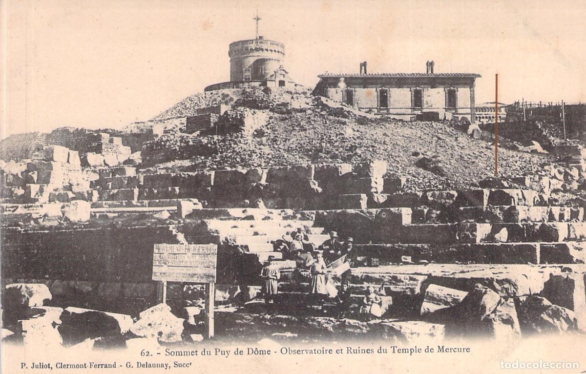 Postales: Postal del Observatorio y Ruinas del Templo de Mercurio en Puy de D&ocirc;me