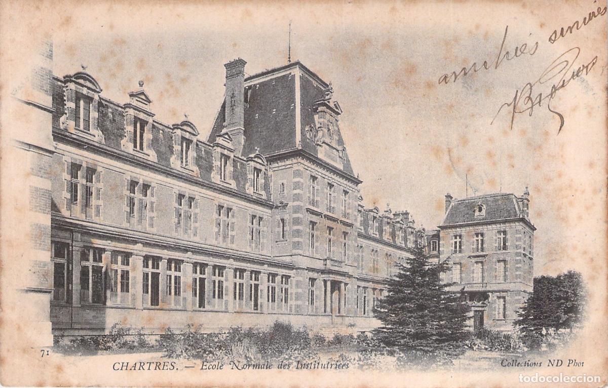 Postales: Postal de la Escuela Normal de Maestras en Chartres, Francia