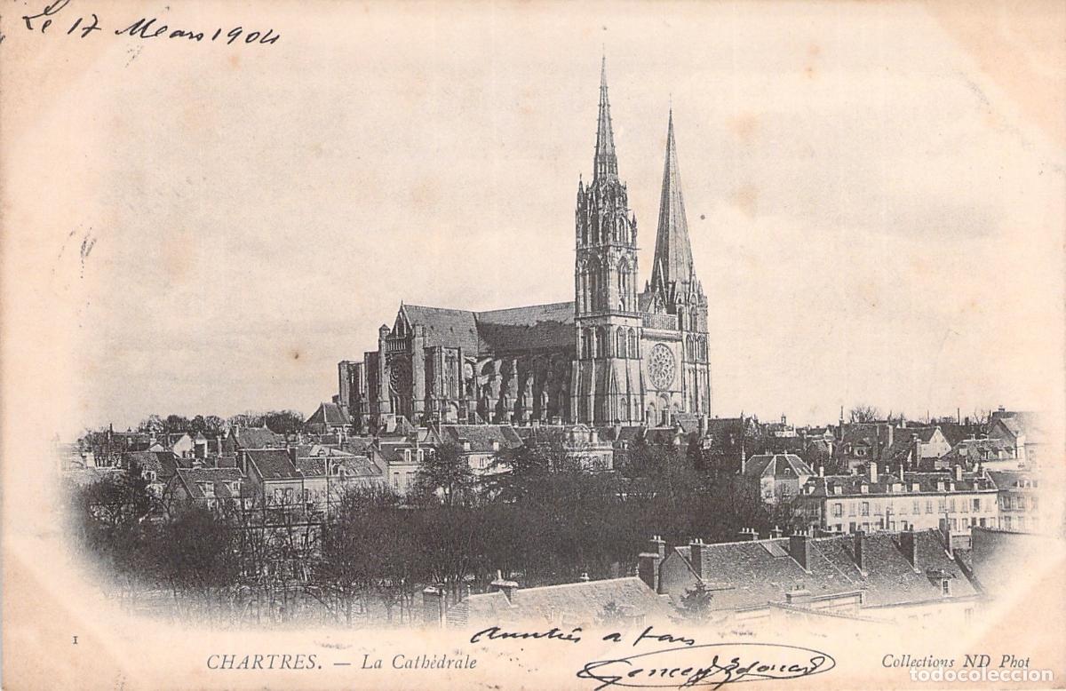 Postales: Postal de la Catedral de Chartres Francia