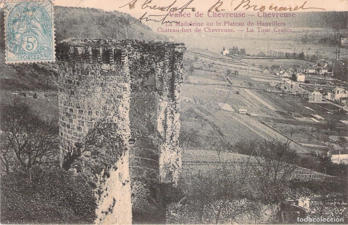 Postales: Postal del Castillo y la Torre Rota de Chevreuse en Francia