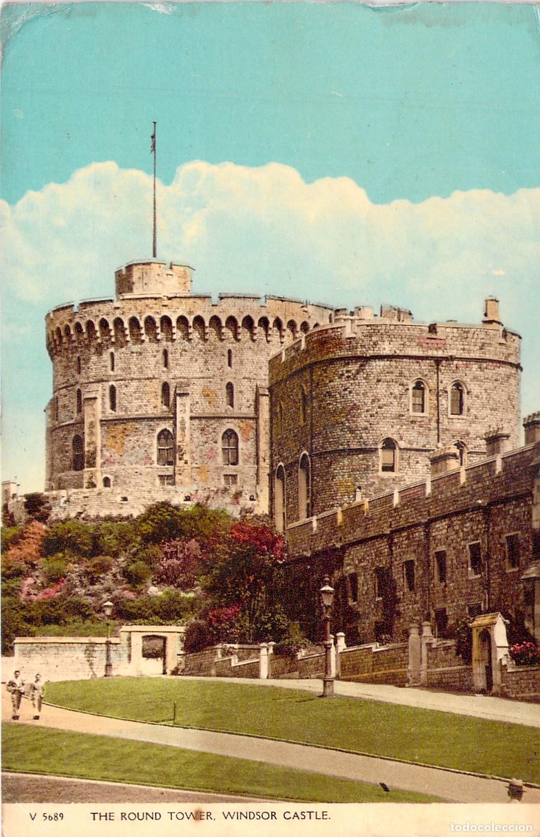 Postales: Postal del Castillo de Windsor, la ic&oacute;nica Torre Redonda