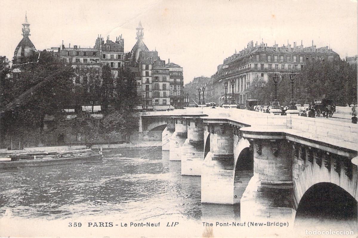 Postales: Postal de Par&iacute;s con el puente Pont-Neuf