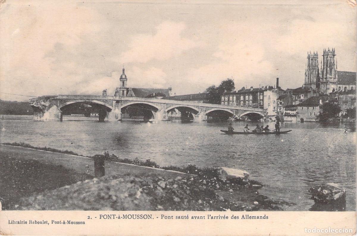 Postales: Postal de Pont-&agrave;-Mousson Francia Puente