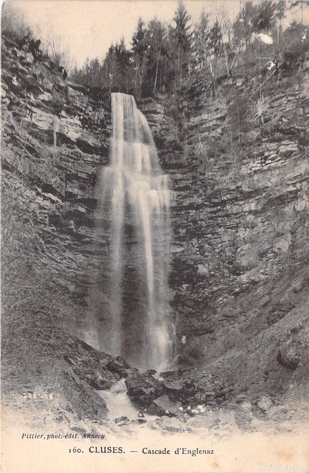 Postales: Postal de la Cascada d'Englenaz en Cluses Francia