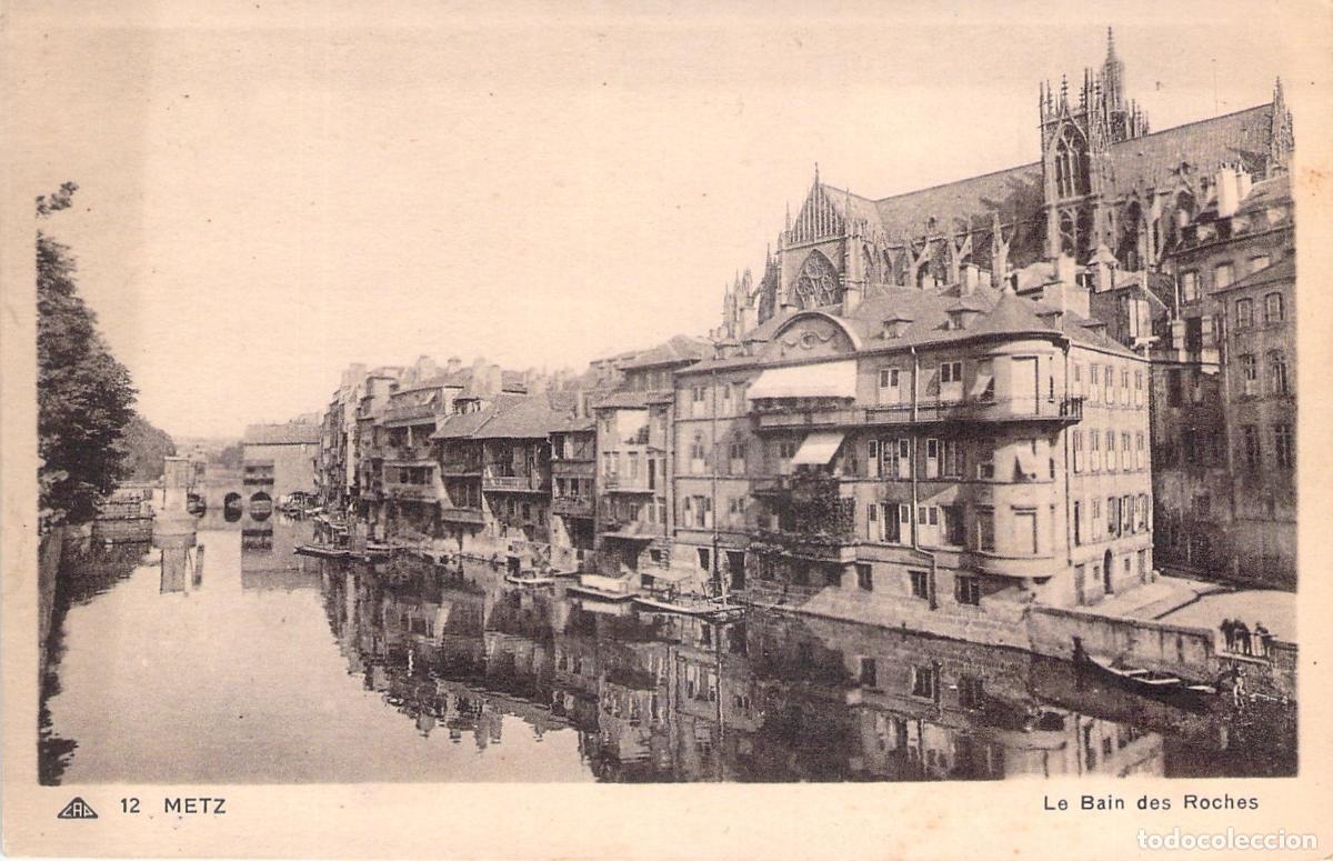 Postales: Postal de Le Bain des Roches en la ciudad de Metz