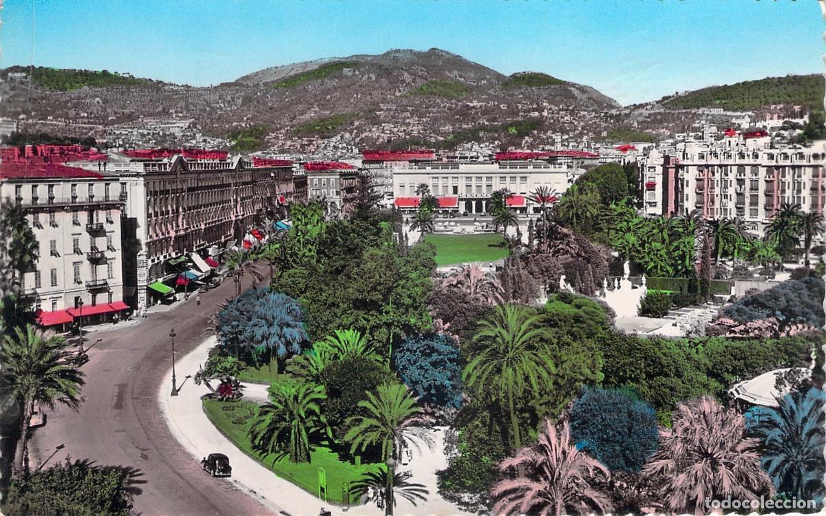 Postales: Postal de los Jardines Albert I y el Casino en Niza, Francia