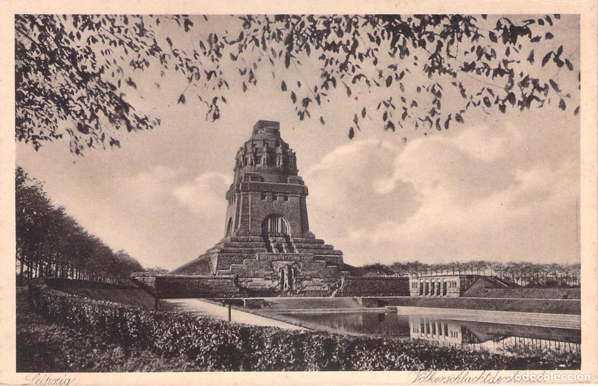 Postales: Postal Monumento V&ouml;lkerschlachtdenkmal en Leipzig Alemania