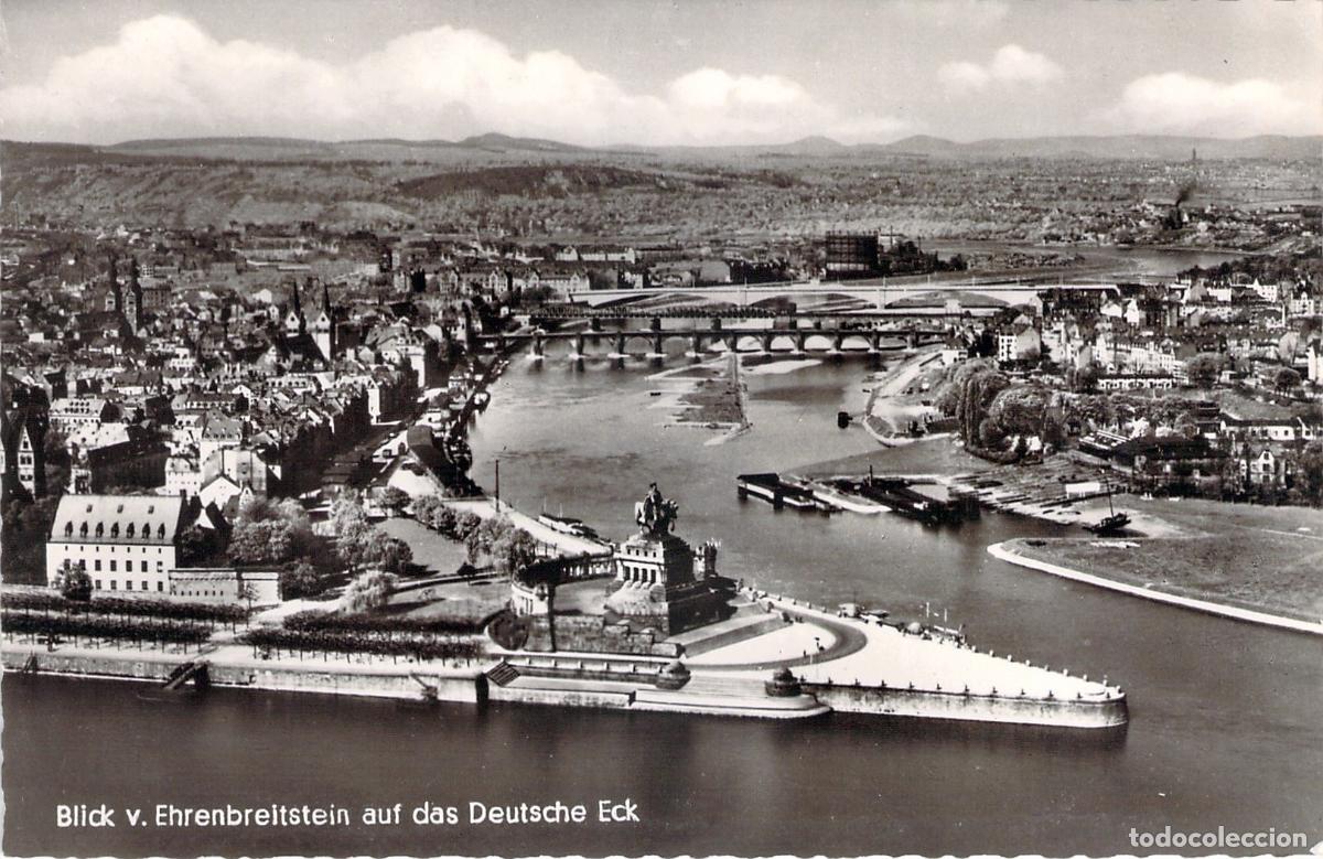 Postales: Postal de Koblenz con vista al Deutsches Eck