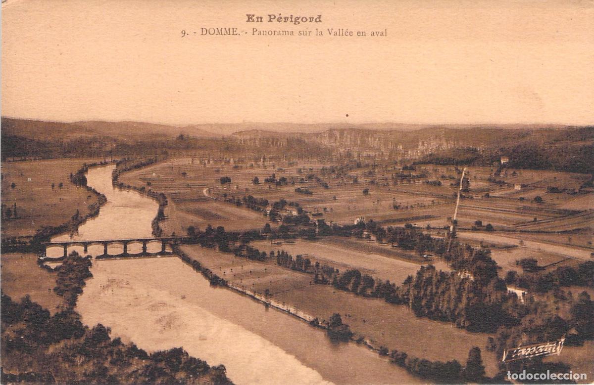 Postales: Postal de Domme y el Valle del Dordo&ntilde;a Francia