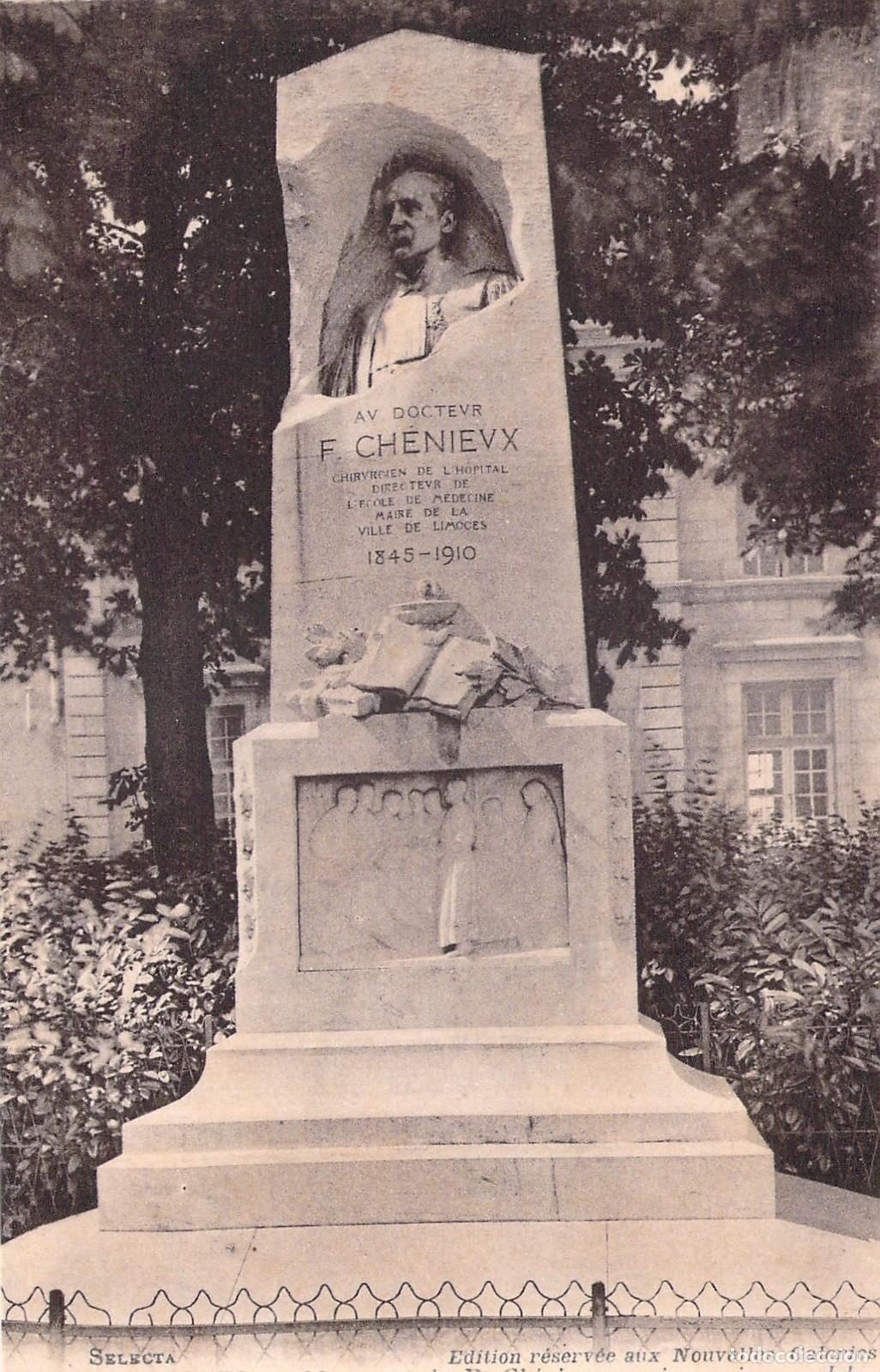 Postales: Postal Monumento al Dr. F. Ch&eacute;nieux en Limoges