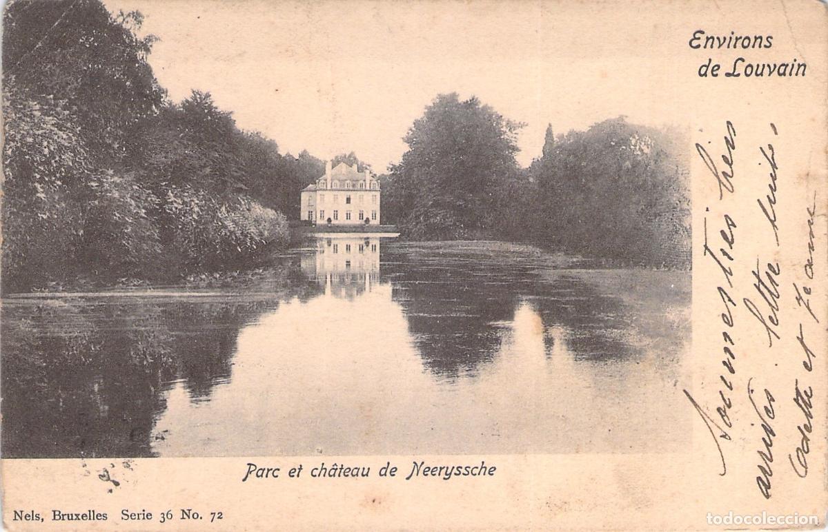 Postales: Postal del Castillo y Parque de Neeryssche en B&eacute;lgica