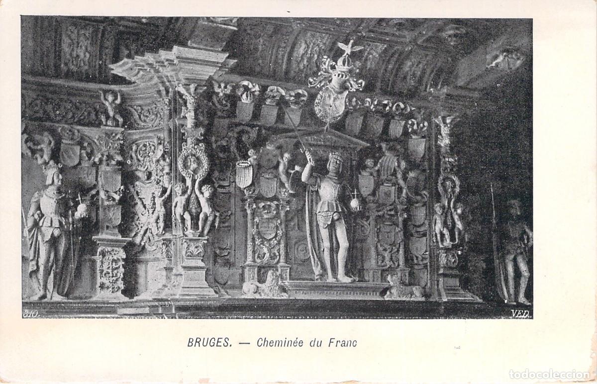 Postales: Postal de la Chimenea del Franc de Brujas, B&eacute;lgica