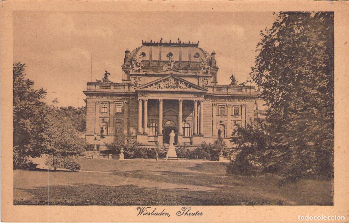 Postales: Postal de Wiesbaden, Teatro Estatal de Hessen