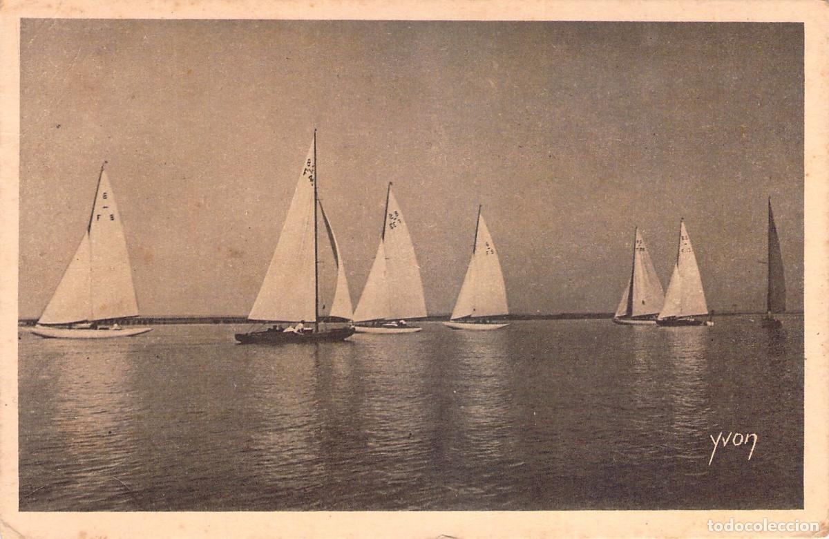 Postales: Postal de Arcachon Francia Regatas de Barcos de Vela