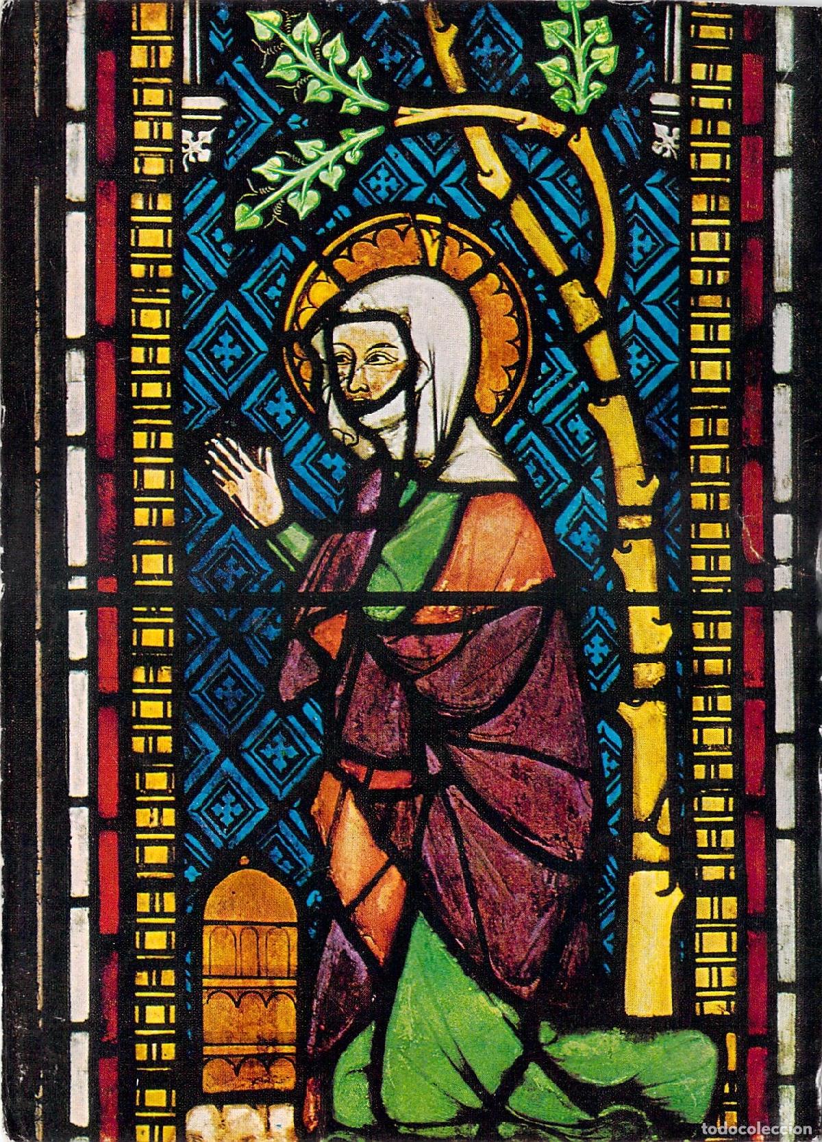 Postales: Postal de vidriera de Mar&iacute;a Magdalena en K&ouml;nigsfelden