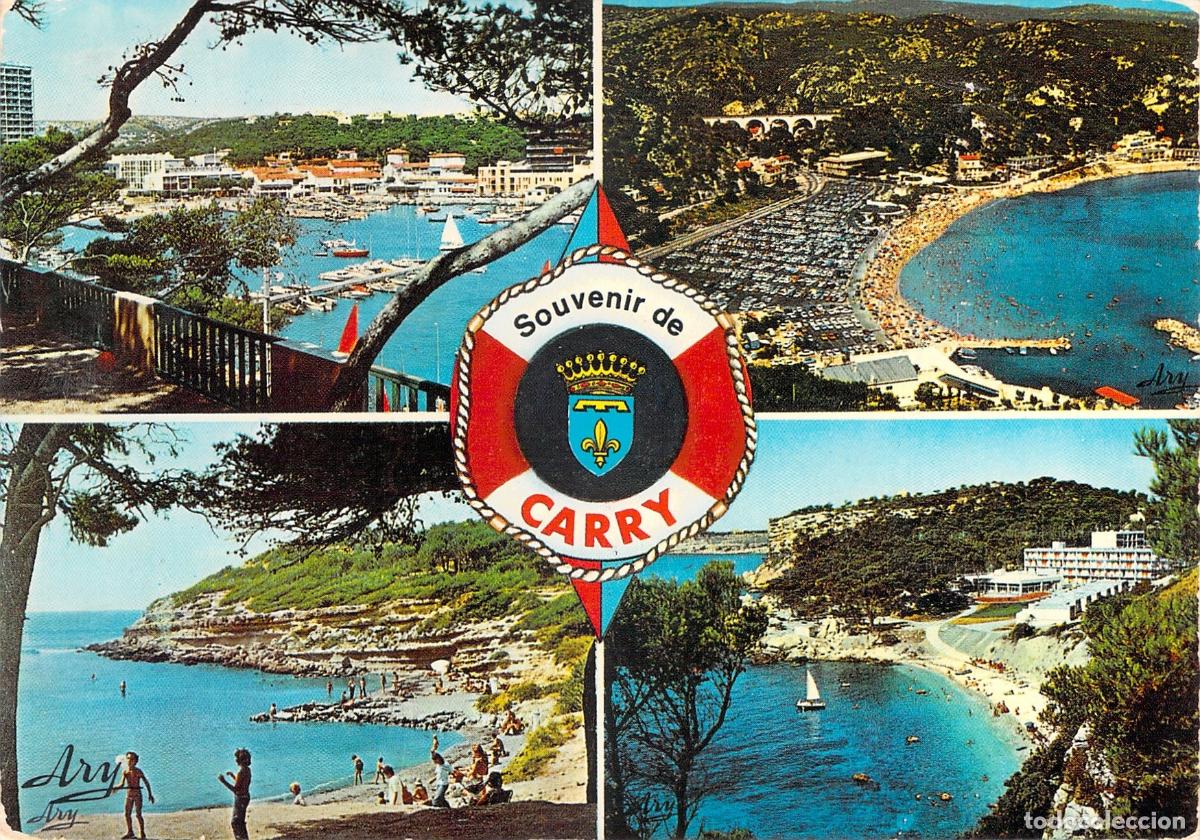 Postales: Postal de Carry-le-Rouet Francia vistas del puerto y la playa