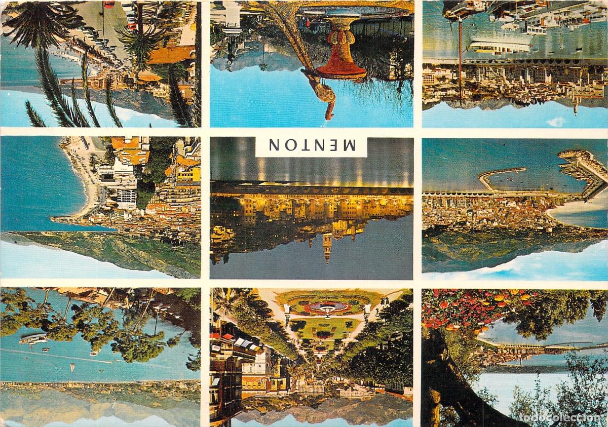 Postales: Postal de Menton Francia Riviera Francesa Multi-vista