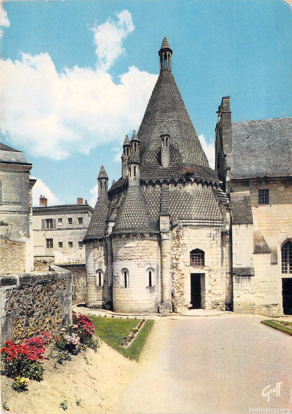 Postales: Postal de la Abad&iacute;a de Fontevraud en Francia
