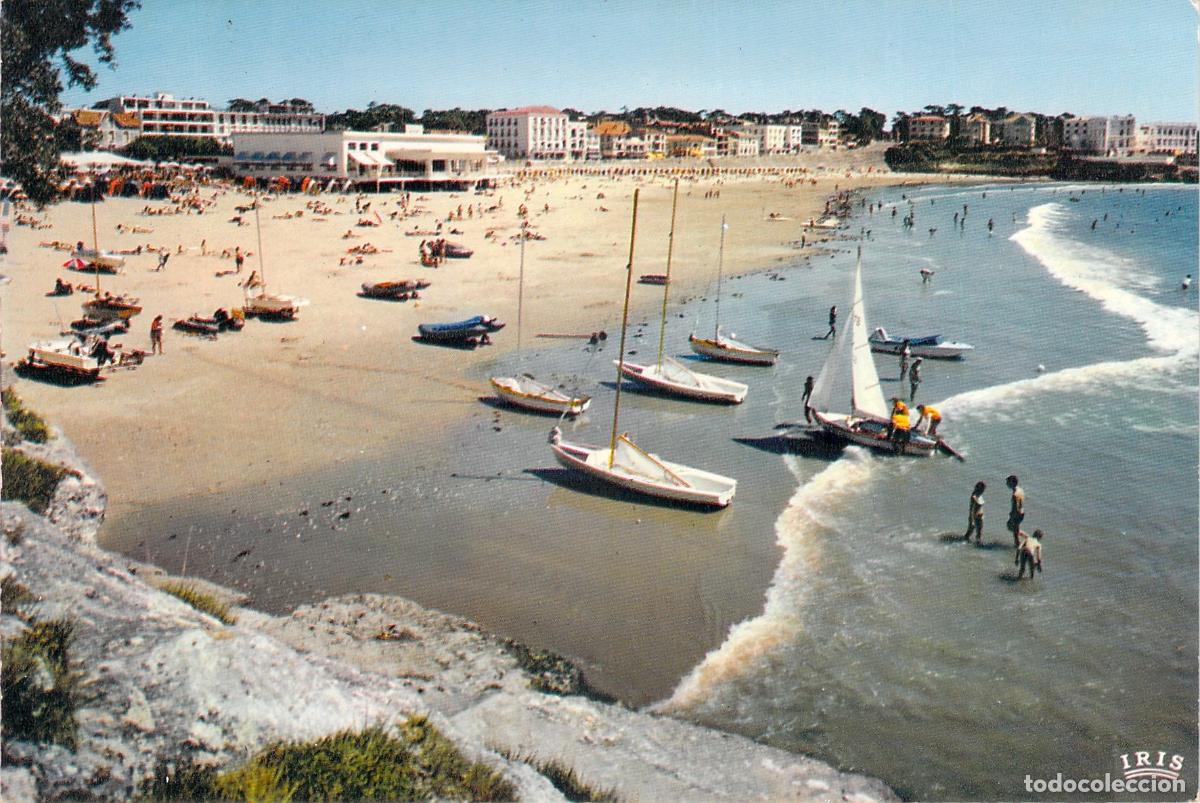 Postales: Postal de la Playa y el Casino de Pontaillac, Francia