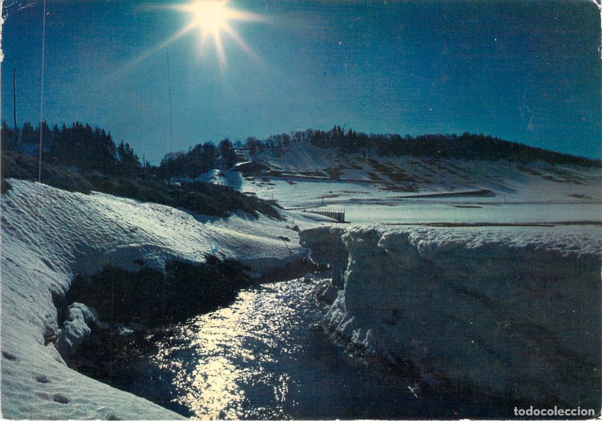 Postales: Postal de paisaje invernal en Auvergne